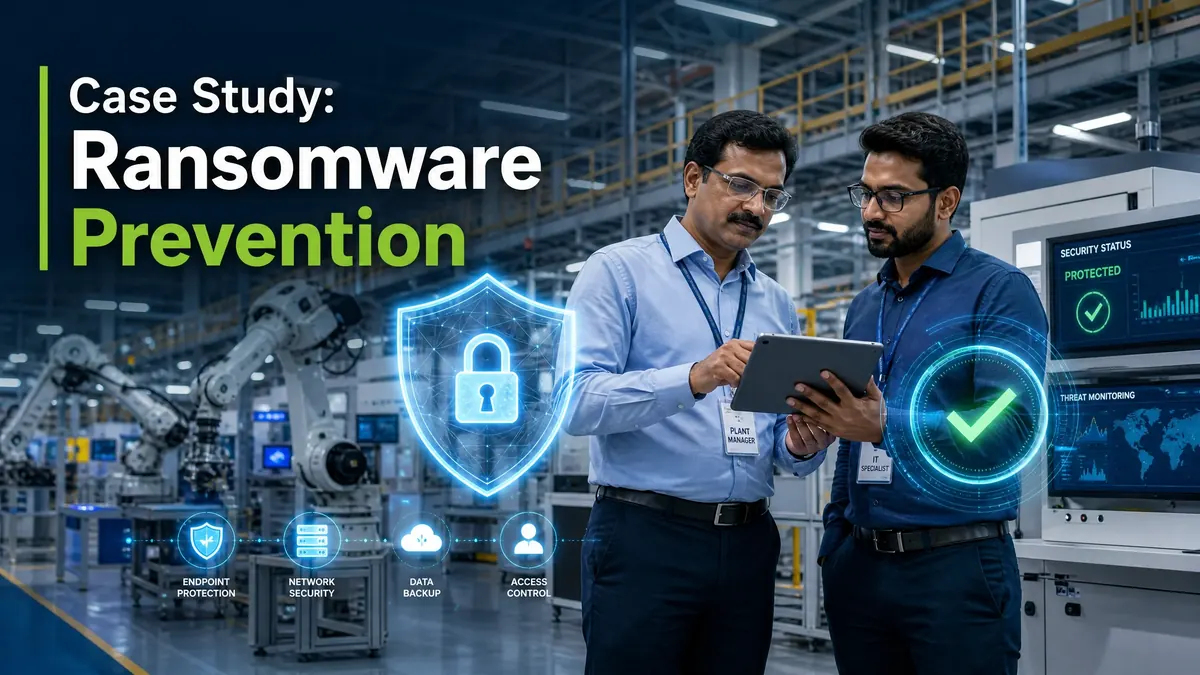 How a Manufacturing Company Prevented a Ransomware Attack